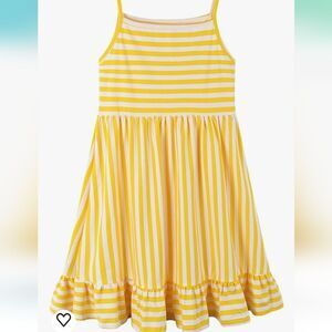NWT Girls size 4 casual yellow white striped dress by Jessica Simpson casual